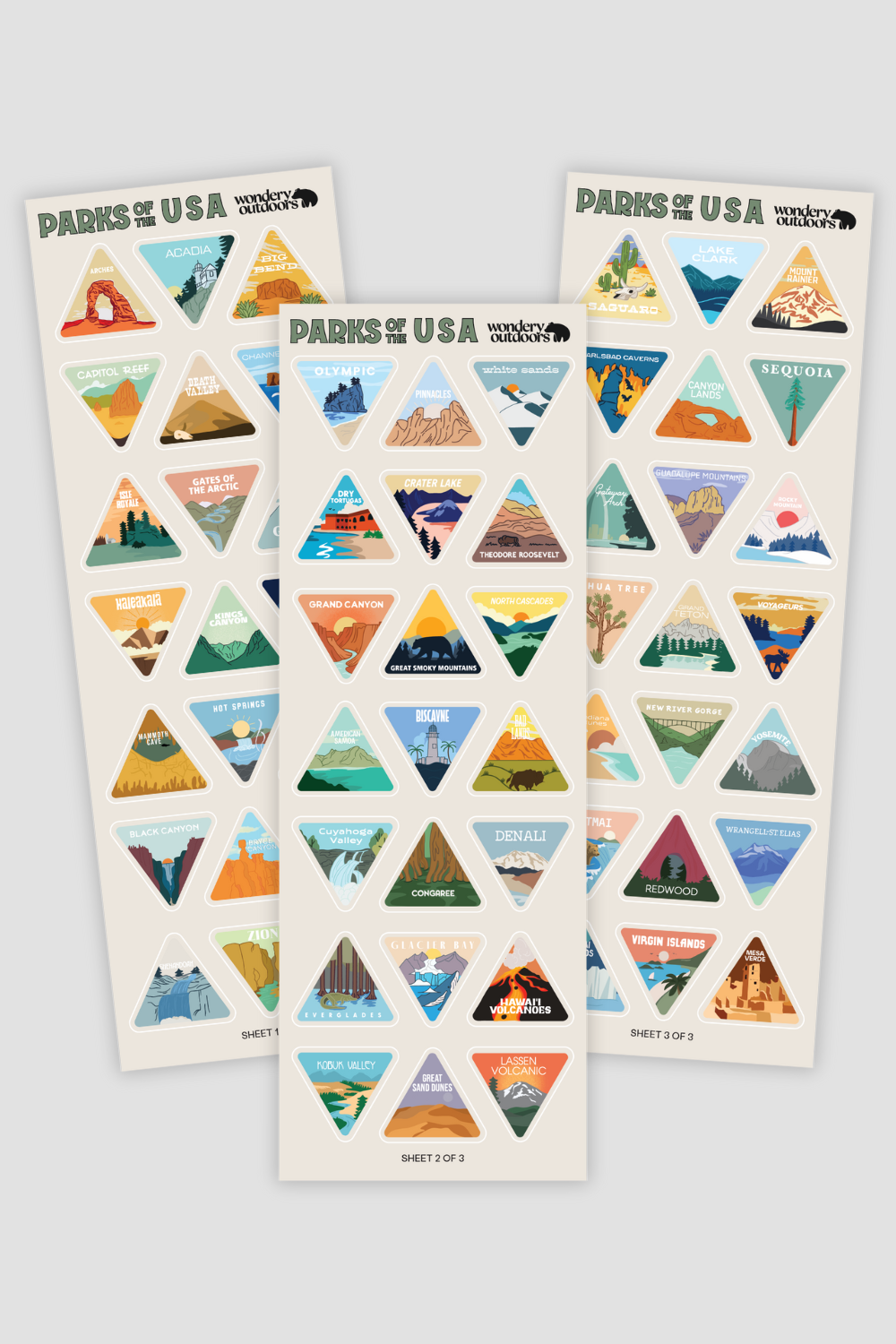 Sticker by Number National Parks (Other)