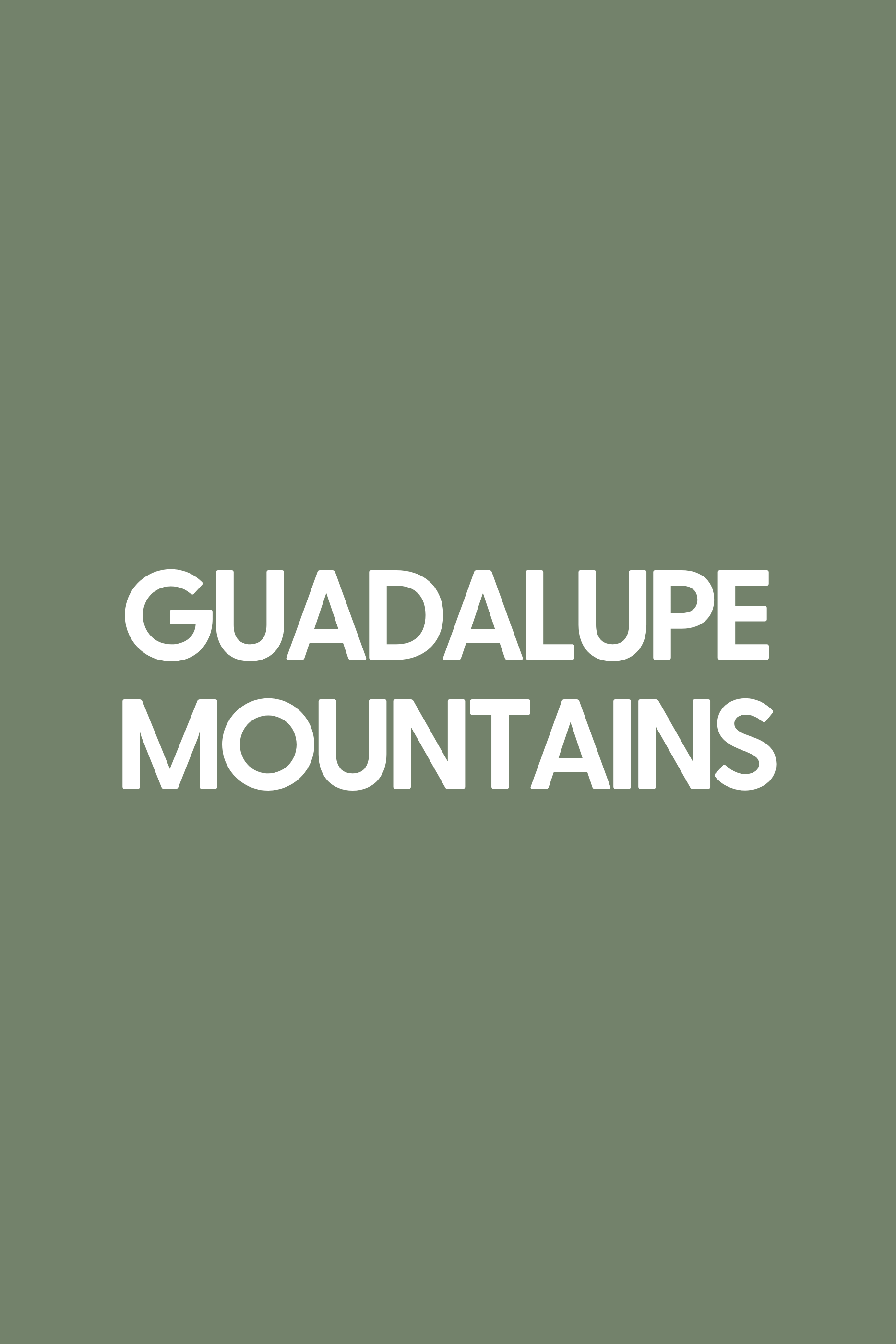 Guadalupe Mountains (D)